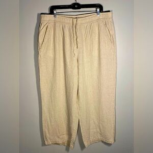 Old Navy Women's Cream Straight Leg Pants
